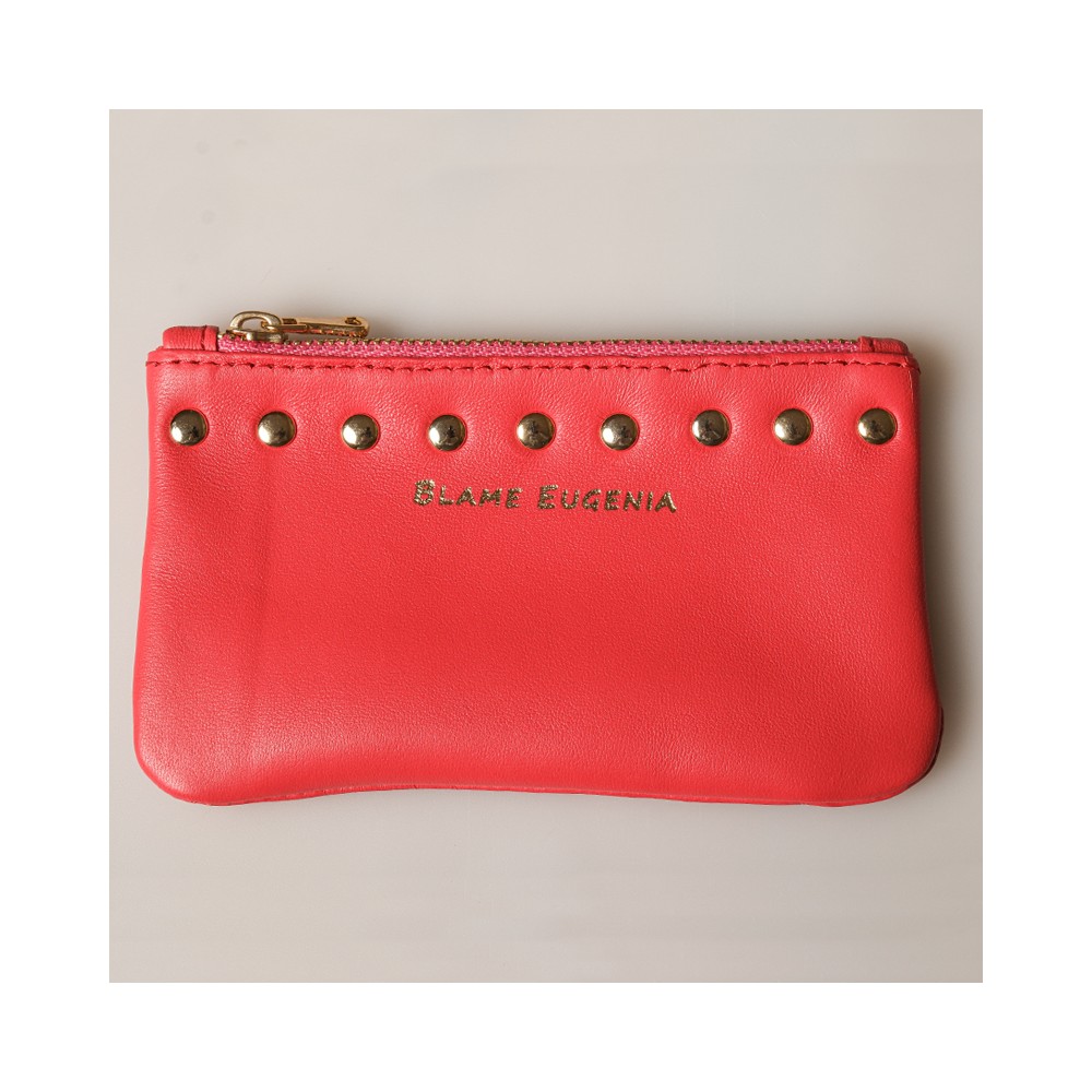 coin wallet studs red